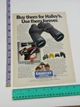 Vintage 1-PAGE Clipping- Halley's Comet Tasco Binoculars Print Ad 80'S. Fixed Price $9.24.