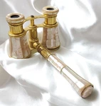 Antique Lemaire Fabt - Mother Of Pearl French Opera/binoculars Rare Design. Fixed Price $245.00.