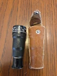 Vtg Pockescope Sr Wollensak-rochester 3 1/4" W/ Original Leather Case * Read. Fixed Price $40.00.
