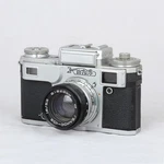 Vintage Soviet Union Ussr Kiev 4A 35MM Rangefinder Photo Film Camera W Case. Fixed Price $140.00.