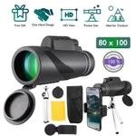 80X100 Phone Camera Zoom Lens Monocular Telescope Hd Hiking Hunting With Tripod. Fixed Price $22.49.