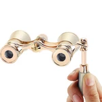 Blackice Opera Glasses, 3X25 Theater Binoculars, Mini Golden With Handle. Fixed Price $39.87.