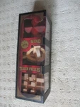 New Original Fun Workshop Mind Teaser Puzzles Set Of 3 Wood. Fixed Price $9.99.