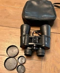 Tasco 10X50MM Zip Focus Wide Angle Binoculars Model No. 2023 W/ Case. Fixed Price $9.99.