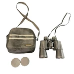 Tasco Zip Focus Binoculars 10X50MM Zoom Coated Optics W/ Case & Lens Caps. Fixed Price $18.99.
