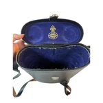 Tasco Binocular Case Vintage Japan Black Blue Velvet Lining Hard Shell Strap. Fixed Price $20.45.