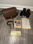 Vintage Bushnell Banner 8-16X40MM Zoom Binoculars Optics W/ Case & Strap. Fixed Price $35.00.