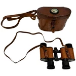 Early PRE-WW2 Bausch & Lomb 6X30 Binoculars Compass On Case Set W/range Grid. Fixed Price $250.00.