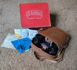 Japan Antique Vintage Skyline 7X35 Binoculars Leather Case Original Box Extras. Fixed Price $99.00.