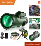 40X60 Monocular Telescope High Power Waterproof Bird Watching Travel Accessory. Fixed Price $45.97.