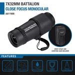 Barska AA11956 Battalion Zoom 7X 32MM Monocular BAK4 Prism Glass Waterproof. Fixed Price $105.25.