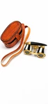Vintage Opera Binoculars With Leather Case & Strap Brass Theatre Glasses. Fixed Price $35.00.