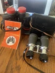 2 Vintage Stellar Prestige Binoculars 40 With Case Made Japan & 7X35. Fixed Price $15.00.