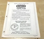 Vintage 1965 Sears Craftsman Power Plane 315.25000 Parts Operating Instructions. Fixed Price $19.95.