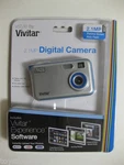 Vivitar VS28B 2.1 Mp Digital Camera - Silver Factory Sealed. Fixed Price $29.98.