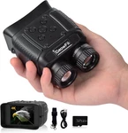 Geowfiitech 4K Night Vision Binoculars, 8X Zoom, Infrared Goggles, 984FT, 32GB. Fixed Price $125.99.