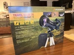 Celestron Travel Refractor Telescope 70MM 40X Mounted Lens Cover. Fixed Price $49.99.