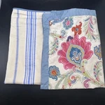 Tommy Hilfiger Pillow Sham Case Set 2 Blue Stripe And Floral. Fixed Price $36.99.