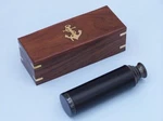 Class Deluxe Captain's Oil Rubbed Bronze - Leather Antique Spyglass Telescope 15. Fixed Price $80.00.