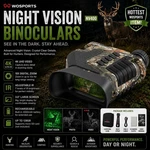 Wosports Night Vision Binoculars 1315FT 4K Goggles NV400 - Black/camo. Fixed Price $100.00.