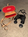Vintage Bushnell 7X35 Featherlight Intsa-focus Binoculars With Strap And Case. Fixed Price $89.99.