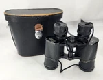 Binoculars Model 27 Vega Coated Precision Optics Triton 7X,35 Leather Case. Fixed Price $24.99.