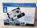 Vivitar Digital Binocular Camera --- 10X25 , Sports. W/ Box+disc. Fixed Price $29.99.