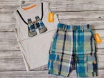 Gymboree Boys Summer Safari Binoculars Tank Top & Shorts Outfit Nwt Size 4T. Fixed Price $29.99.