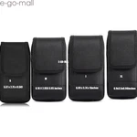 Black Canvas Pouch Case With Belt Loop And Metal Clip Holster Outdoor- 8 Sizes. Fixed Price $14.24.