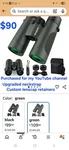 Aurosports 12X42 Binoculars For Adults High Powered. Fixed Price $80.00.