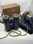 Rare Leather Wrapped WW2 Busch Jena Special Binoculars Germany With Wood Case. Fixed Price $109.00.