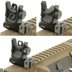 Utg Dual Aiming Aperture Low Profile Folding Flip-up Buis Rear Rifle Sight. Fixed Price $37.67.