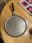 Unusual Vintage Wear Ever No 2549 Aluminum Griddle With Built Thermometer. Fixed Price $40.00.