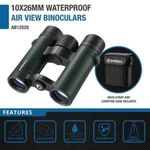 Barska Zoom 10X 26MM Air View BAK-4 Prisms Lens Waterproof Binoculars AB12520. Fixed Price $89.99.