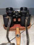 Omega 8X30 Field 7.5 Binoculars With Leather Case Vintage, Coated Lens. Fixed Price $30.00.