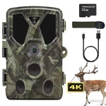 No Glow Trail Game Deer Camera 36MP 4K Video Motion Activated Night VISION+32GB. Fixed Price $29.87.