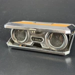Vintage Sportiere 2.5X Opera Glasses Compact Binoculars Chrome & Tan Leatherette. Fixed Price $18.80.