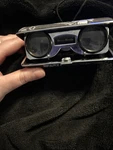 Vintage Sans Streiffe Folding Opera Glasses Binoculars Silver&black Floral. Fixed Price $35.00.