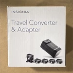 Insignia Travel Converter & Intl Plug Adapters NS-MTC1875. Fixed Price $16.25.