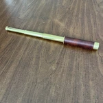Vintage Tasco Leather & Brass Spyglass Telescope 10X20MM. Fixed Price $22.00.