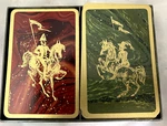 Vintage Cavalier Hallmark Coated Bridge Playing Cards W/plastic Case. Fixed Price $12.99.