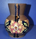 Antique Carl Gebauer Burgel German Pottery Squeeze Bag Glaze PRE-WW2 Arts Cr. Fixed Price $29.99.