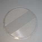 Vintage Monogram Corp New York Glass Light Lens 10 Ribbed Prismatic Diffuser. Fixed Price $30.00.