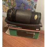 Vintage Hanimex 80-200MM F/4.5 Macro One Touch Zoom Lens + Original Box & Case. Fixed Price $25.00.