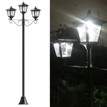 72" Solar Lamp Post Light Triple Head Outdoor Street Garden Pathway. Fixed Price $67.99.