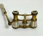 Antique Verdi Paris Mother Of Pearl And Brass French Opera Glasses Binoculars. Fixed Price $99.99.