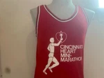 Vintage 80'S Cincinnati Heart Mini-marathon Running Red Tank Top Size. Fixed Price $14.39.