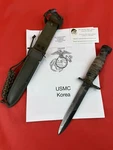 Original WW2/KOREA Us M-1 Carbine Bayonet Case W/research. Fixed Price $400.00.