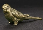 Solid Brass Budgie Vintage Ornament Antique Victorian Golden Lustre Bird Uk. Fixed Price $26.86.