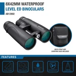 Barska 8X42MM Wp Level Ed Binoculars BAK-4 Prisms Waterproof Magnesium Body. Fixed Price $336.38.